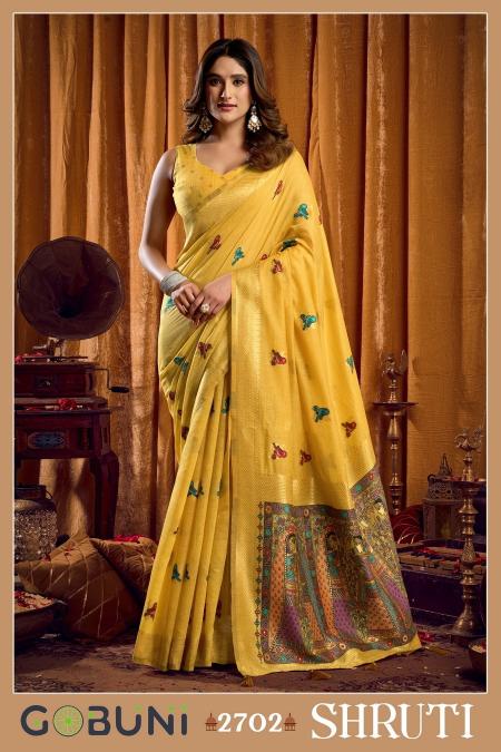 Gobuni shruti katha work cheapest sarees